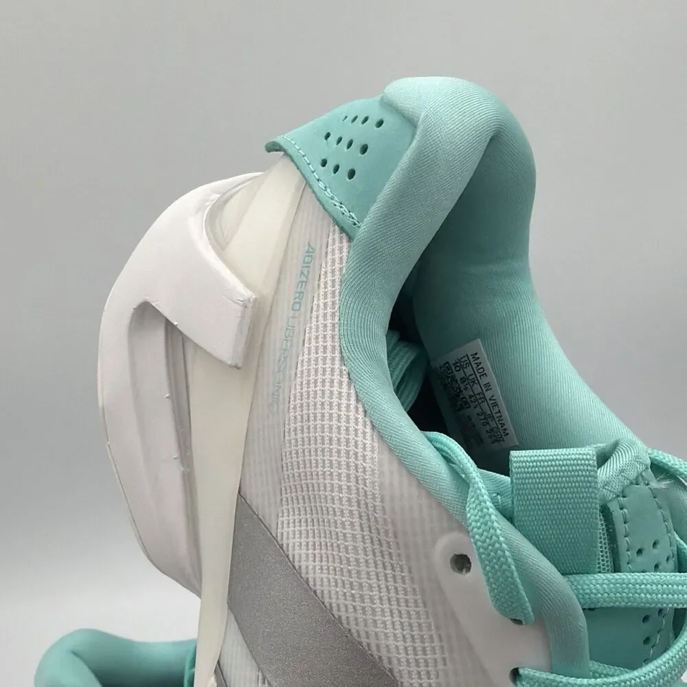 adidas Adizero Ubersonic 5 Tennis  Womens Silver White Sneakers Athletic Size 10